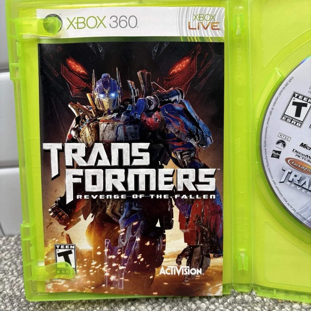 Transformers Revenge of The Fallen Microsoft Xbox 360 Game Tested Works Comp